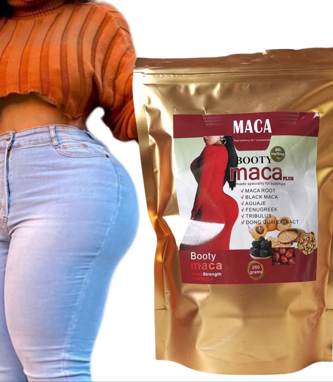 100 pcs/Maca Powder 300 g